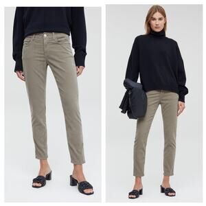 Closed Baker 1920 Corduroy Pants Size 24 Muddy Beige Slim Fit Straight Cropped